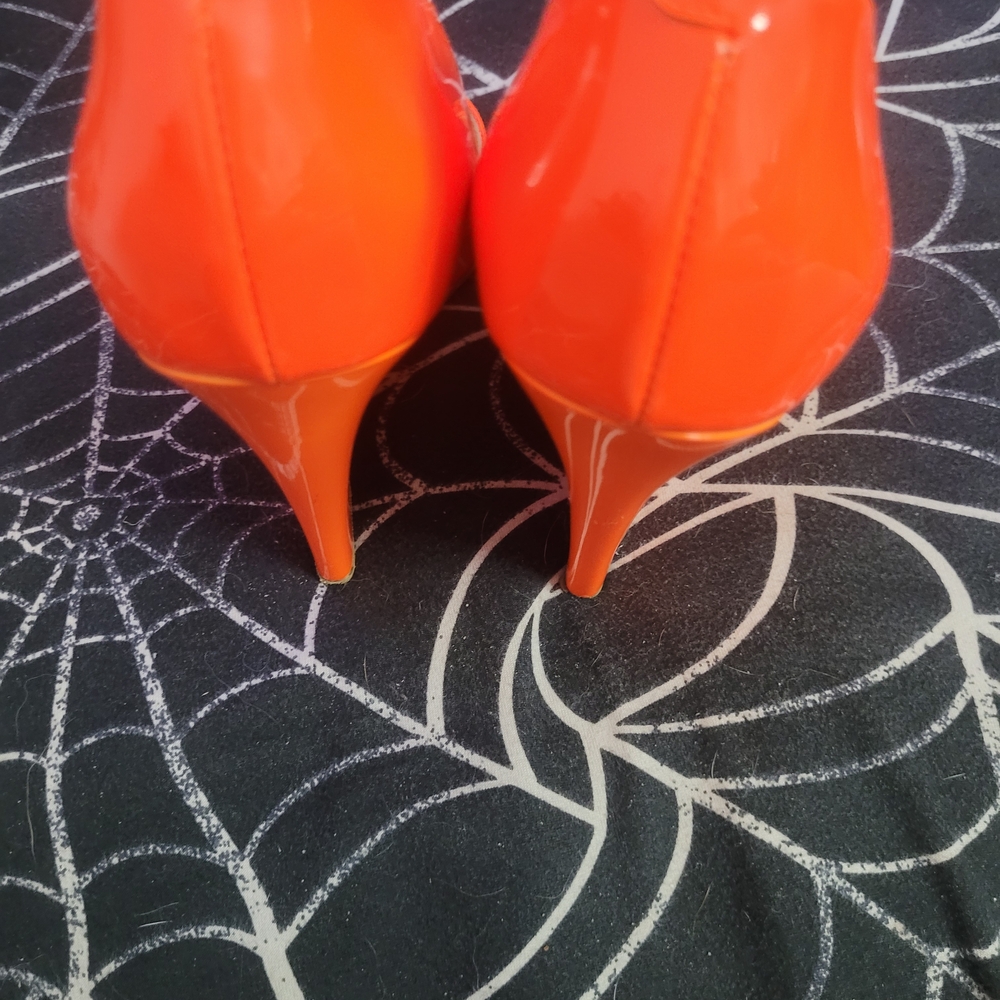 Jimmy Choo Vibrant Orange Heels - Picture 7 of 7